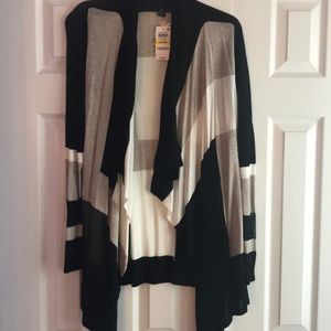 Inc color block cardigan